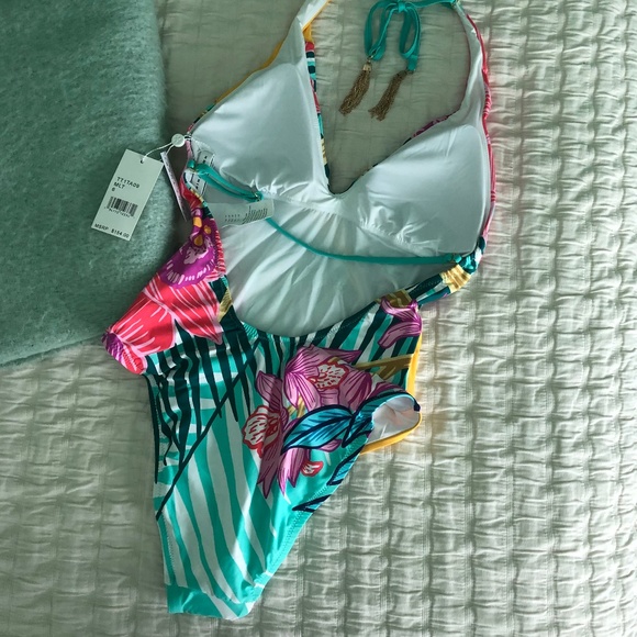 Trina Turk Terra Nostra Halter One-Piece Swimsuit - Picture 6 of 9